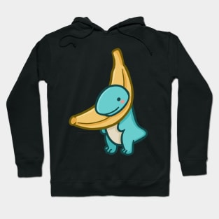 Cute Banana T-Rex, Tasty Dino, Dinosaur Hoodie